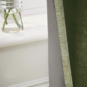 Kaki termozávesy v súprave 2 ks zo ženilky 168x183 cm Selene Luxury Chenille – Hyperion