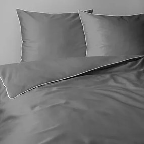 Posteľná bielizeň PURE z makosaténu sivá 220x200 cm
