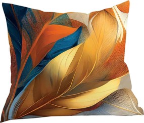 SATÉNOVÁ OBLIEČKA NA VANKÚŠ SATYNLOVE PREMIUM 40X40 CM LISTY