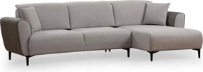 Rohová sedačka Aronaso (p) (sivá)