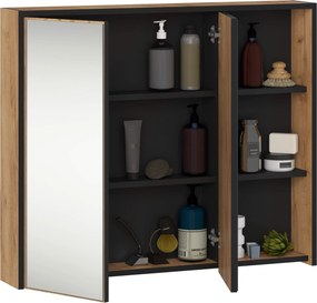 Závesná kúpeľňová skrinka so zrkadlom VAMI 90 cm - výber z 6 prevedení