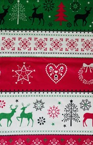 INTERMEDIC SK Látka Christmas Red/Green 10ks cca 150x34 cm