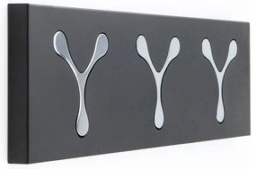 Čierny nástenný vešiak Tomasucci New Bin