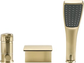 Rea Riven, 3-otvorová vaňová batéria, zlatá matná, REA-B0494