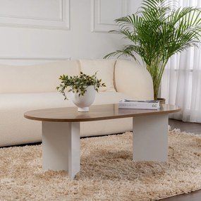 Konferenčný stolík Sable Walnut White