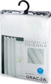 ZÁCLONA NA KRÚŽKOCH GRACE 140X250 CM BIELA