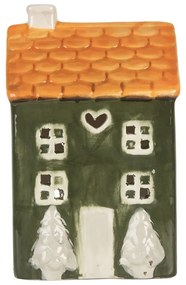 Keramický domček na čajovú sviečku Lamont - 9*8*15 cm