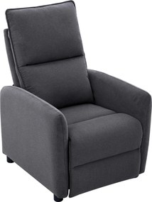 XXXLutz TV KRESLO, drevo, kov, plast, textil, tmavosivá Carryhome - Kreslá - 000454004502