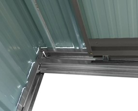 Záhradný domček BestBerg ZDB-9SD / 9 m² / 279 x 324 x 211 cm / biele drevo / sivá