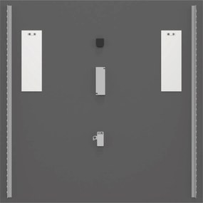 Comad Závesné zrkadlo s LED osvetlením Aura LED 80x80 cm
