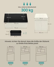 Lavička s vekom LSF603W01