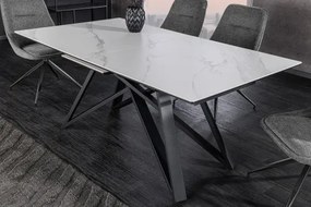 Rozkladací jedálenský stôl Atlas 46497 160/200x90cm Ceramik white marble  - Komfort-nábytok