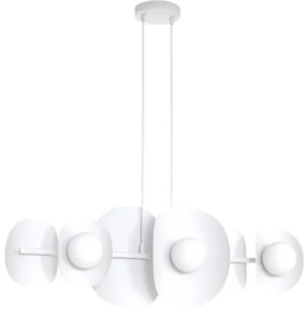 Závesné svietidlo ELEMENTI na lankách 6xG9/8W/230V, biela