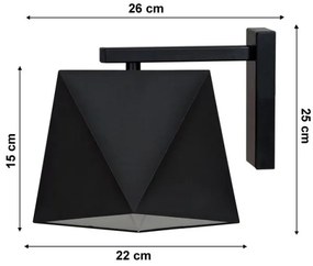 Nástenné svietidlo DIAMENT 1xE27/60W/230V