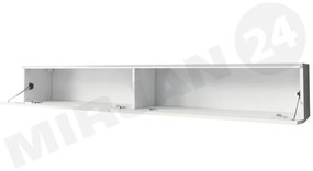 TV stolík/skrinka Dilune 180 (biela + biely lesk) (bez osvetlenia). Vlastná spoľahlivá doprava až k Vám domov. 1053806