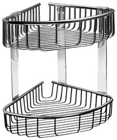 Rohová polička Sanela nehrdzavejúca oceľ SLZD28, 1 ks