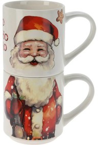 2-dielna sada hrnčekov Santa, 265 ml, porcelán