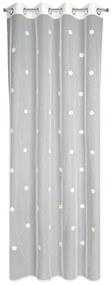 ZÁCLONA NA KRÚŽKOCH ELSA 140X250 CM BIELA