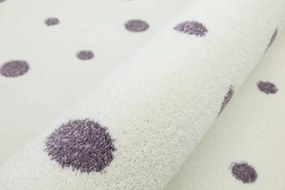 Koberec Lima 9581A krémový / fialový