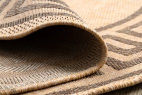 Šnúrkový koberec  SIZAL FLOORLUX kruh 20014 Grécky mais / coffeee