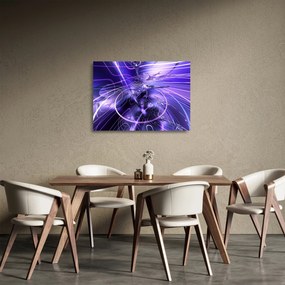 Sklenený obraz technické abstrakcie (70x50 cm)