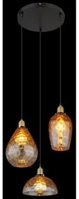 Globo 15786-3H1 - Luster na lanku SALVY 3xE27/60W/230V pr. 46 cm oranžová