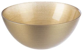 Orion Sklenená misa Golden, pr. 21 cm, pr. 21 cm