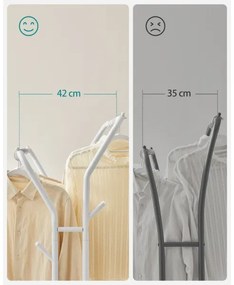 Mobilný stojanový vešiak LINEA biely