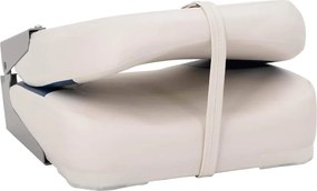 Skladacie sedadlo do lode sada 1 s modro-bielym vankúšom