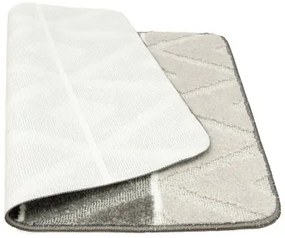 Sada kúpeľňových koberčekov PALMA sivá, kosoštvorce