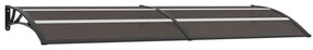 vidaXL Vchodová strieška, čierna 300x80 cm, PC