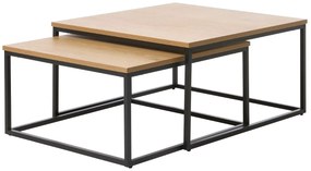 Sada odkladacích stolíkov Valenzuela 75 cm vzor dub - Skladom na SK