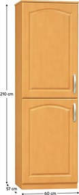 Potravinová kuchynská skriňa Leite MDF klasik S60LO. Vlastná spoľahlivá doprava až k Vám domov. 788695