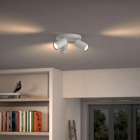 Philips - LED RGBW Stmievateľné bodové svietidlo PONGEE 3xGU10/4,8W/230V biela + diaľkové ovládanie