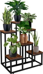 Stojan na kvety BELGAR RUSTIC čierny