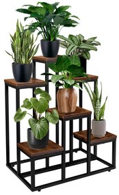 Stojan na kvety BELGAR RUSTIC čierny