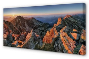 Obraz canvas horské slnko 125x50 cm