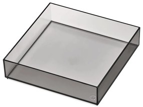 Matne čierny kúpeľňový organizér na kozmetiku z recyklovaného plastu - iDesign