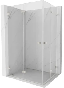 Mexen Lunar-F Duo, skladací sprchový kút 95 x 85 cm, 6mm číre sklo, oceľový profil, 836-095L-085P-97-00