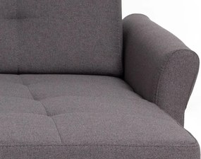 Rohová sedacia súprava Harris, tmavo šedá tkanina, pravý roh