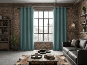Zatemňovací záves DREAM VELVET 140x250 cm, modrozelený Zavesenie: Kovové krúžky