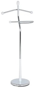 Nemý sluha Autronic 82646 WT, biela/chróm, 118 cm