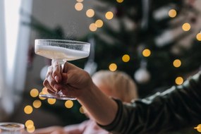 Ferm Living Poháre na šampanské Ripple 150 ml – sada 2 ks