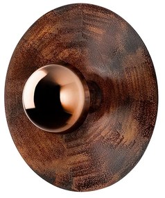 Nástěnná lampa Kurt 28 cm měděná