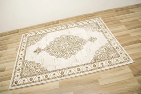 Koberec Elisa PF17B ornament, zlatý / krémový