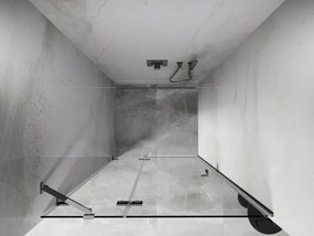 Mexen, Mexen Lunar ľavé otočné sprchové dvere 75 cm, transparentné, chróm - 834-075-000-01-00-L