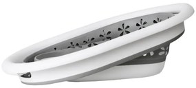 Kôš na bielizeň OVAL COMPACT sivý / biely 25 l