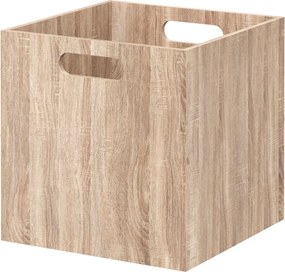 Úložný box Wood, 31x31x31 cm, hnedá