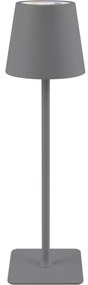 Classbach TL 4025 LED dobíjacia stolná lampa, sivá