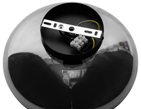 Inteligentné stropné svietidlo čierne s dymovým sklom vrátane WiFi P45 - Ayesha